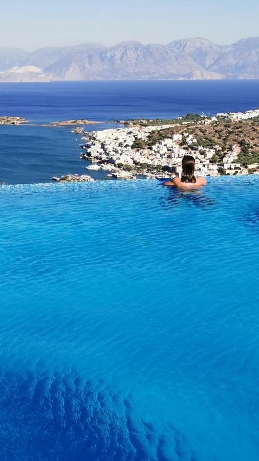Villa Estee, Luxury Villa With Private Infinity Pool And Jacuzzi Elounda Екстериор снимка