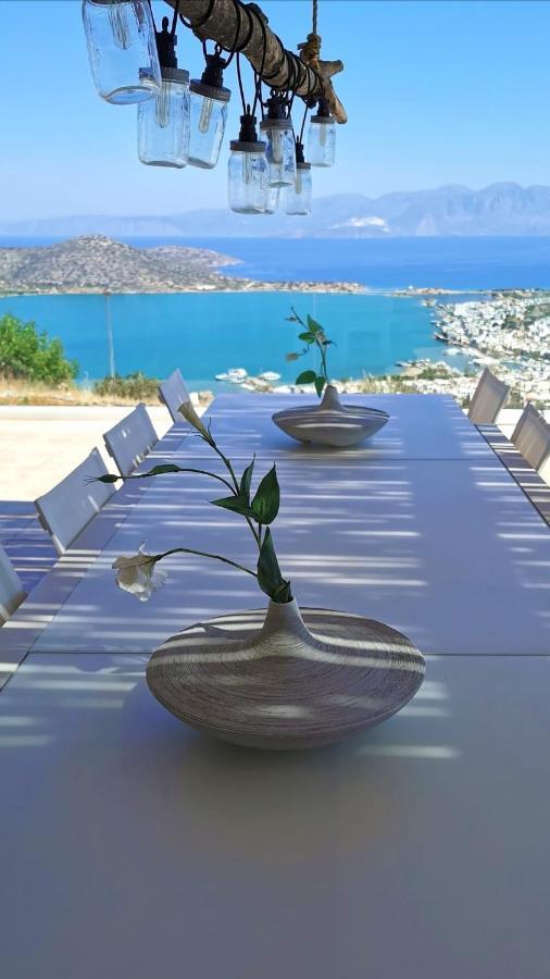 Villa Estee, Luxury Villa With Private Infinity Pool And Jacuzzi Elounda Екстериор снимка